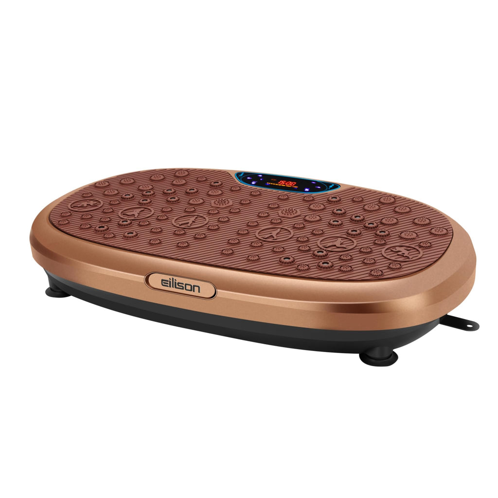 EILISON FitMaxx 3D XL Vibration Plate Exercise Machine - Whole Body Workout Vibration Platform w/Loop Bands - Lymphatic Drainage Machine for Weight Loss, Shaping, Recovery