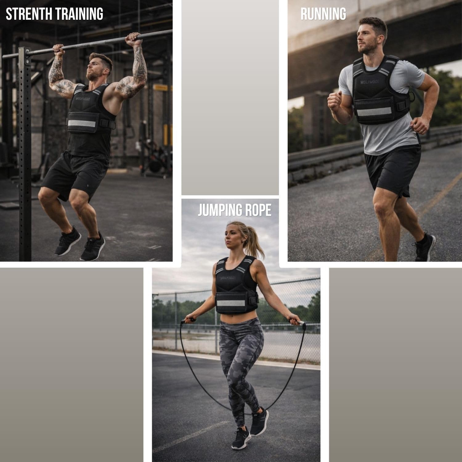 Weighted Vest 11-20LB Adjustable - Strength Training Vest for Men & Women, Running, Walking, Calisthenics, Home Workout Equipment