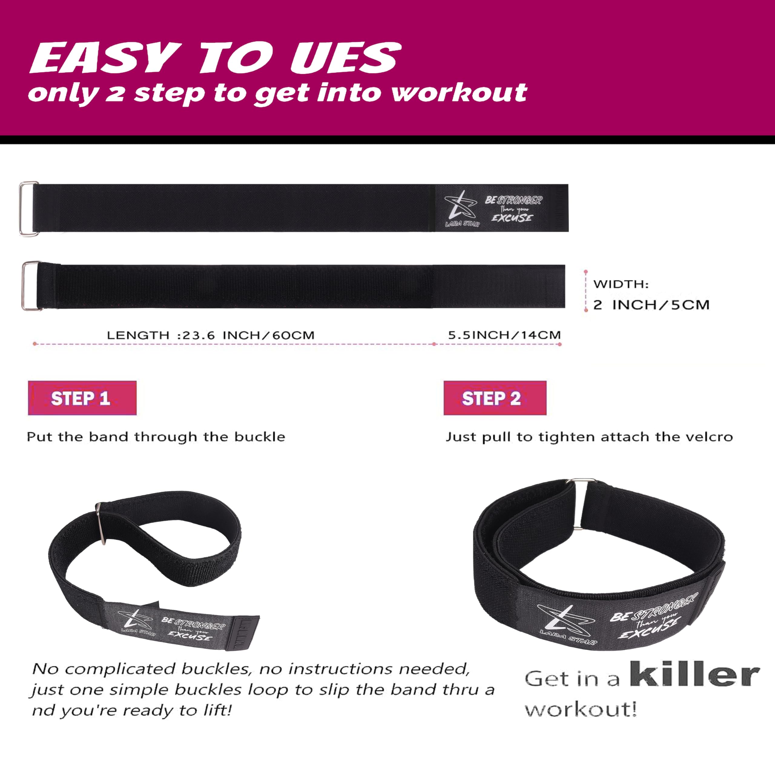 BFR Occlusion Bands for Women Glutes,Blood Flow Restriction Bands for Legs, Butt & Hip Building, Workouts, Best Fabric Resistance Bands for Squat Butt & Thigh