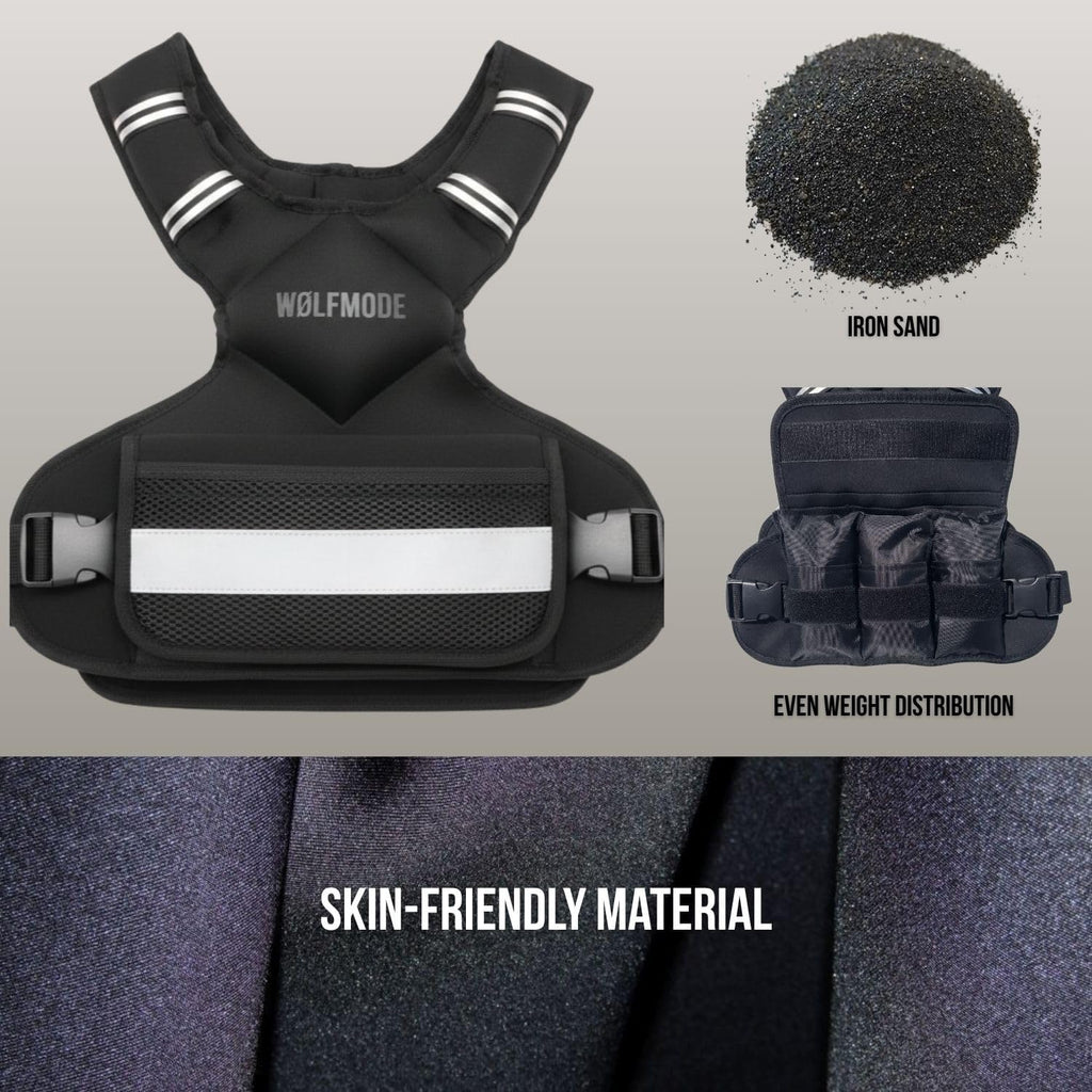 Weighted Vest 11-20LB Adjustable - Strength Training Vest for Men & Women, Running, Walking, Calisthenics, Home Workout Equipment