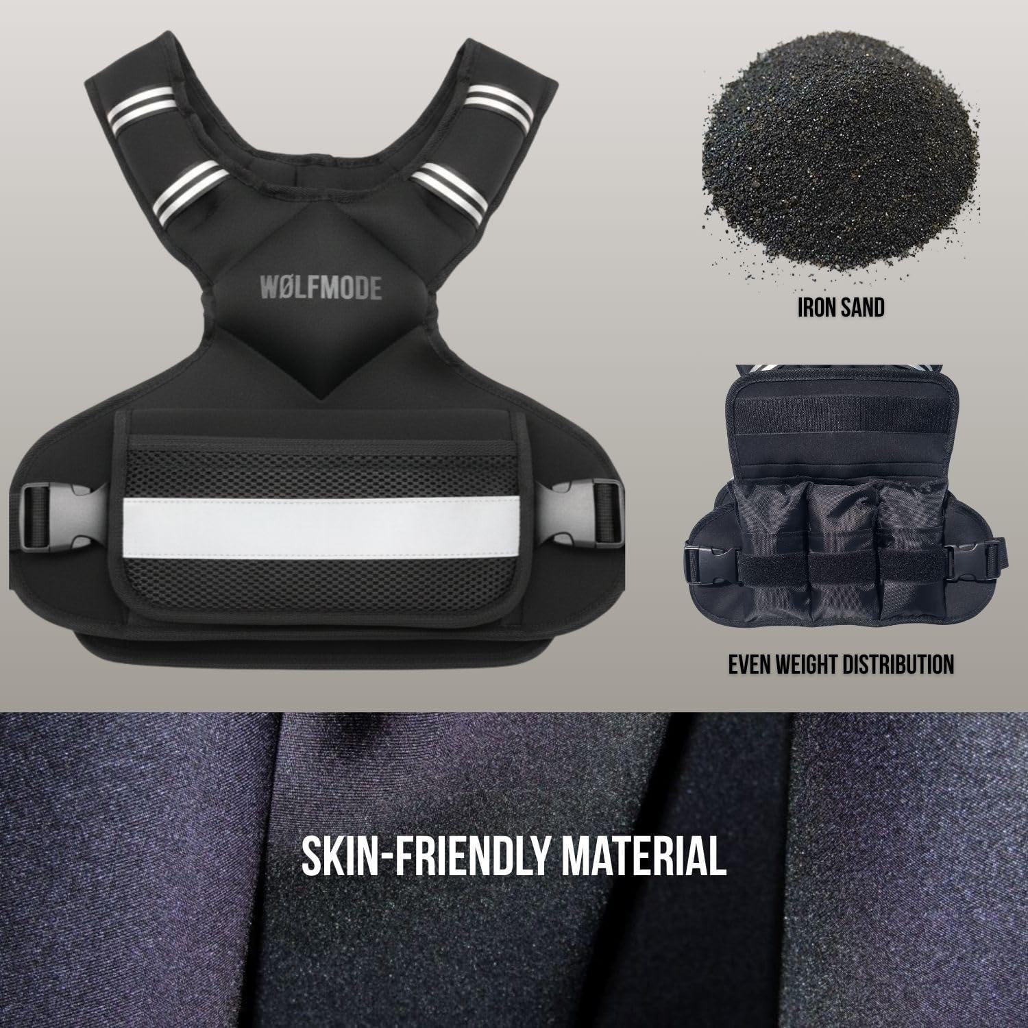 Weighted Vest 11-20LB Adjustable - Strength Training Vest for Men & Women, Running, Walking, Calisthenics, Home Workout Equipment