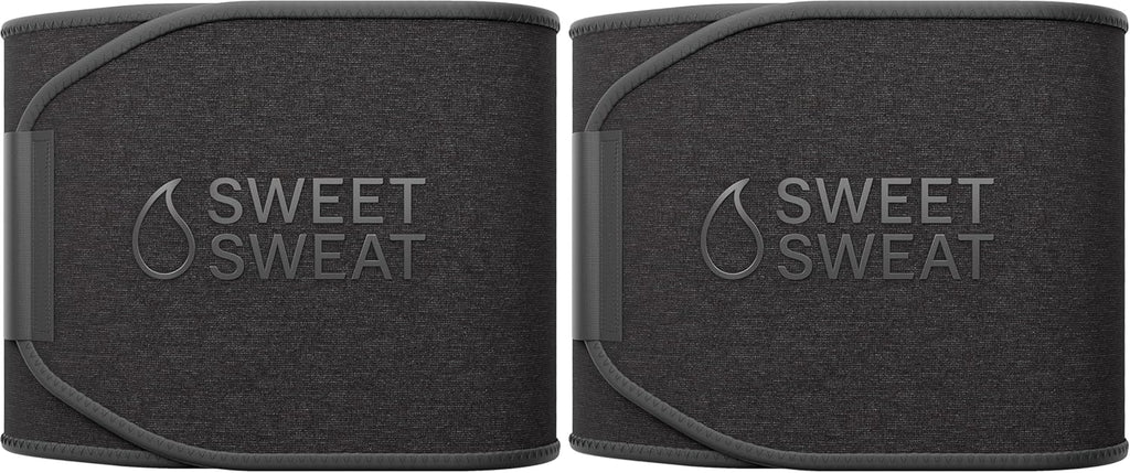 Sports Research Sweet Sweat Waist Trimmer (Core Series) - Premium Sweat Enhancing Fitness Band for Women & Men