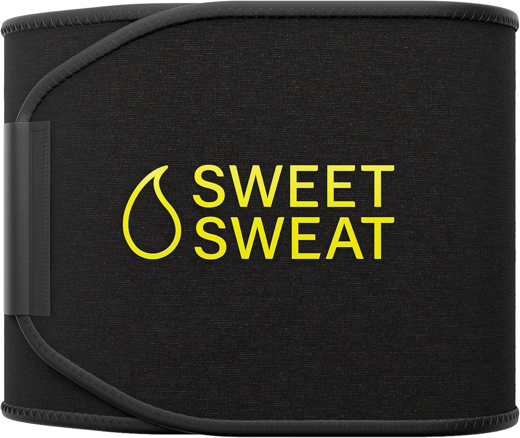 Sports Research Sweet Sweat Waist Trimmer (Core Series) - Premium Sweat Enhancing Fitness Band for Women & Men